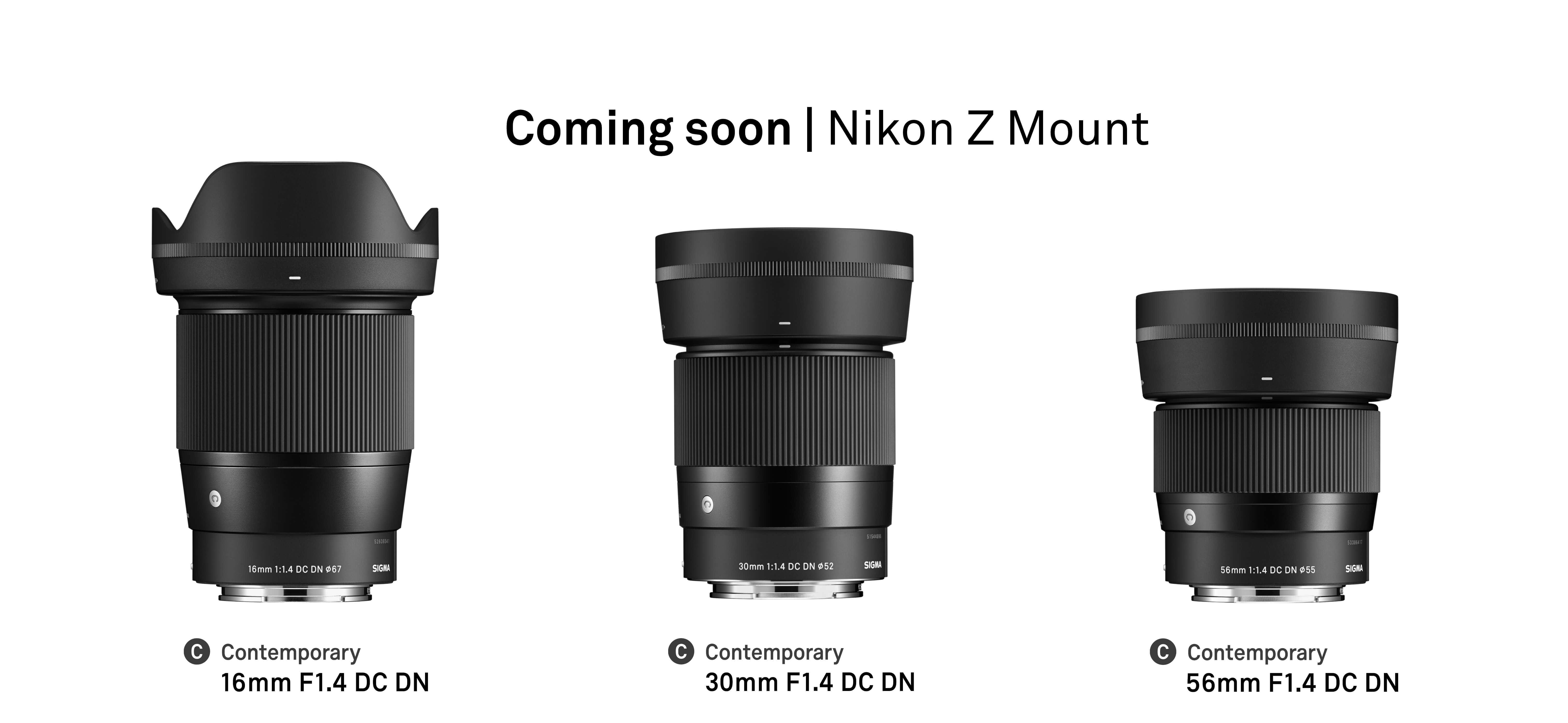 SIGMA kondigt ontwikkeling Nikon Z-mount lenzen aan